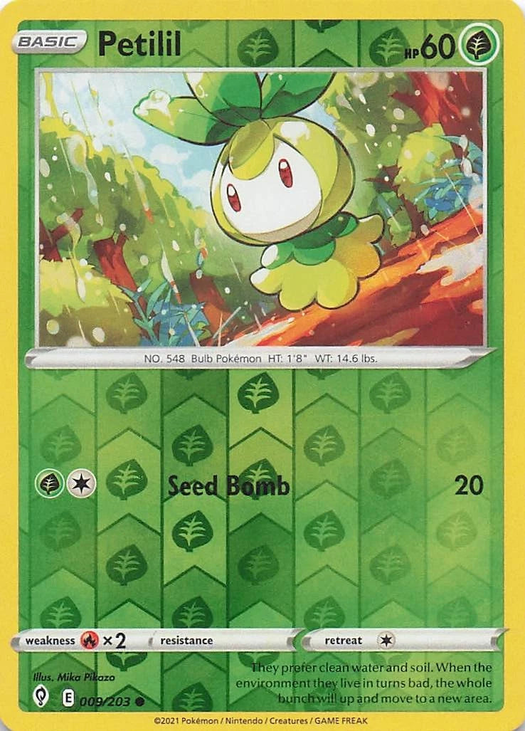 Petilil Reverse Holo (009/203) - Evolving Skies