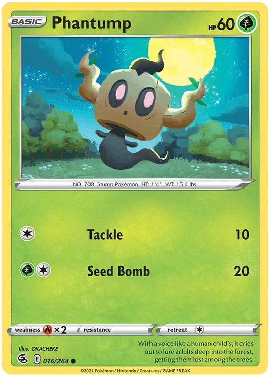 Phantump [Reverse Holo] (016/264) - Fusion Strike
