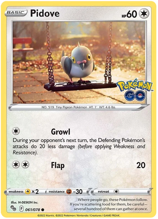 Pidove (061/078) - Pokémon Go