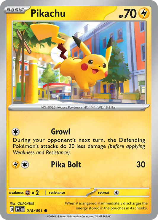 Pikachu (018/091) - Paldean Fates