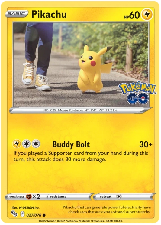 Pikachu (027/078) - Pokémon Go
