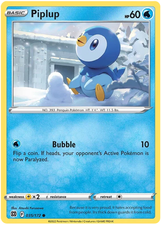 Piplup (035/172) - Brilliant Stars