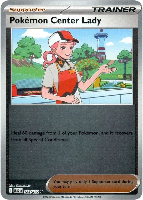 Pokémon Center Lady Reverse Holo (123/132) - Mega Evolution