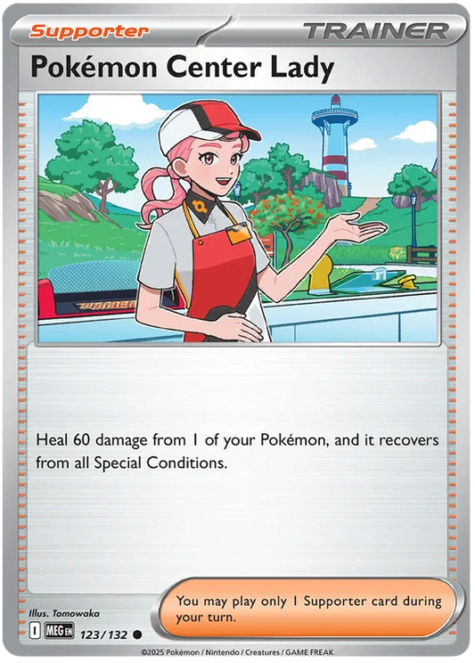 Pokémon Center Lady [Reverse Holo] (123/132) - Mega Evolution