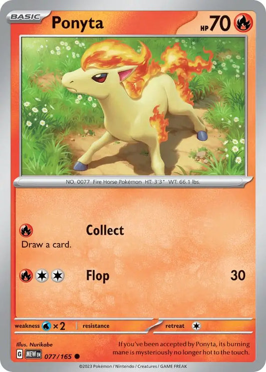 Ponyta [Reverse Holo] (077/165) - 151
