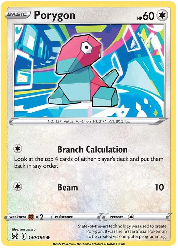 Porygon [Reverse Holo] (140/196) - Lost Origin