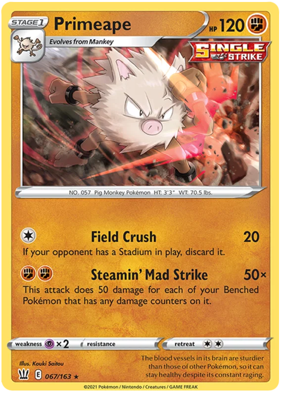 Primeape (067/163) - Battle Styles