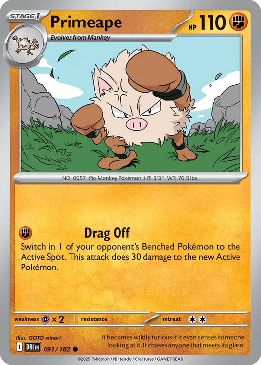 Primeape (091/182) - Destined Rivals