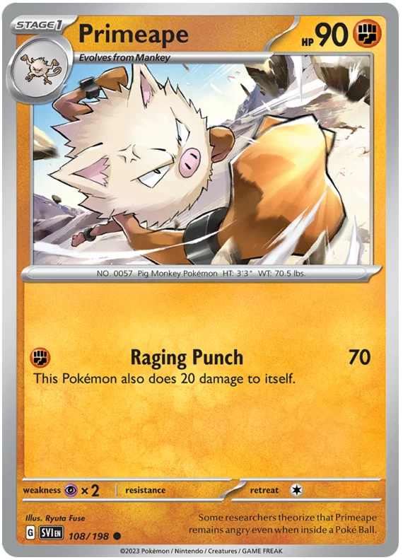 Primeape (108/198) - Scarlet & Violet