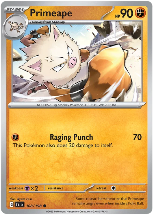 Primeape (108/198) - Scarlet & Violet