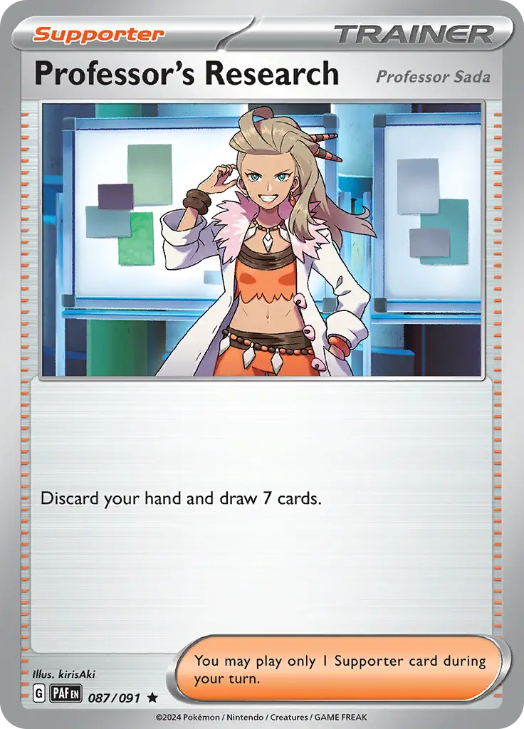 Professor's Research [Professor Sada] Holo (087/091) - Paldean Fates