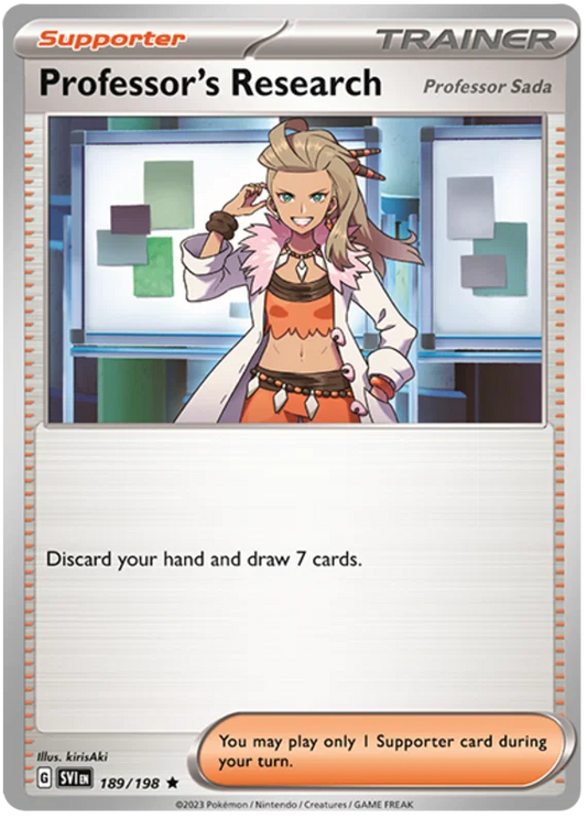 Professor's Research (Professor Sada) Holo (189/198) - Scarlet & Violet