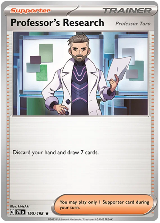 Professor's Research (Professor Turo) Holo (190/198) - Scarlet & Violet