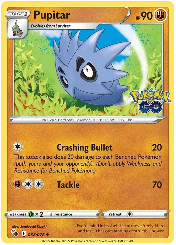 Pupitar (038/078) - Pokémon Go