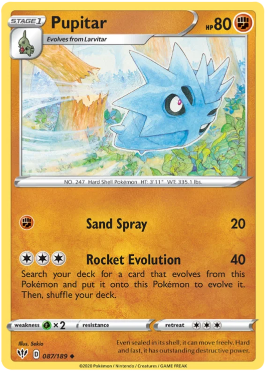 Pupitar (087/189) - Darkness Ablaze