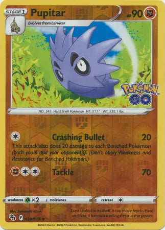 Pupitar Reverse Holo (038/078) - Pokémon Go