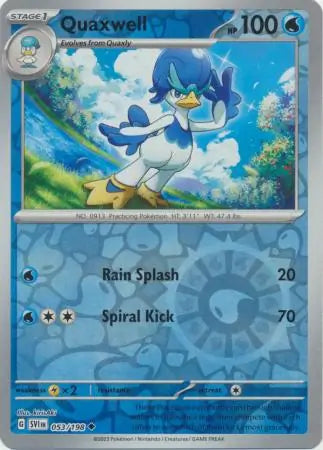 Quaxwell Reverse Holo (053/198) - Scarlet & Violet