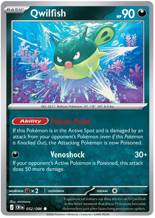 Qwilfish (052/086) - Chaos Rising