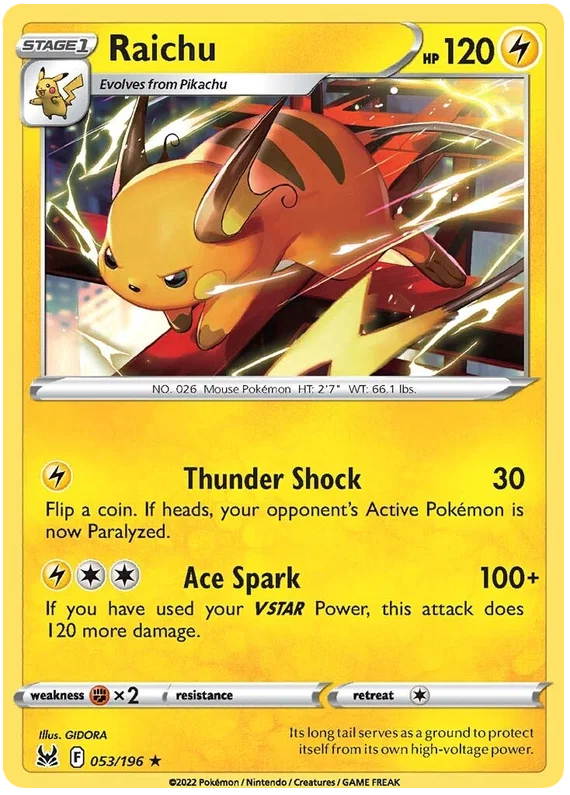 Raichu (053/196) - Lost Origin