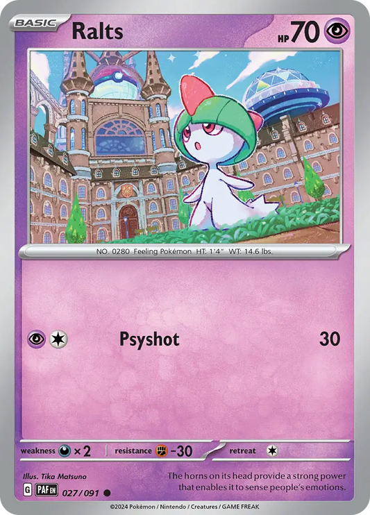 Ralts (027/091) - Paldean Fates