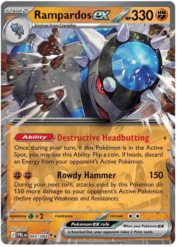 Rampardos ex (045/084) - Pitch Black