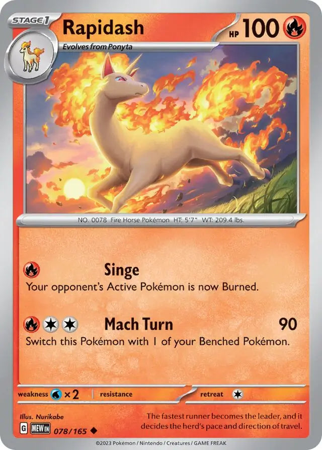 Rapidash (078/165) - 151