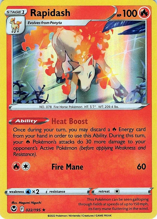 Rapidash Holo (022/195) - Silver Tempest