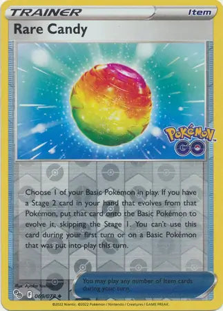 Rare Candy Reverse Holo (069/078) - Pokémon Go
