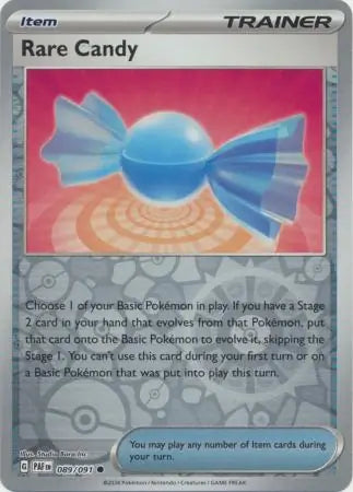 Rare Candy Reverse Holo (089/091) - Paldean Fates