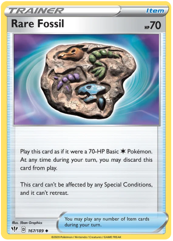 Rare Fossil (167/189) - Darkness Ablaze
