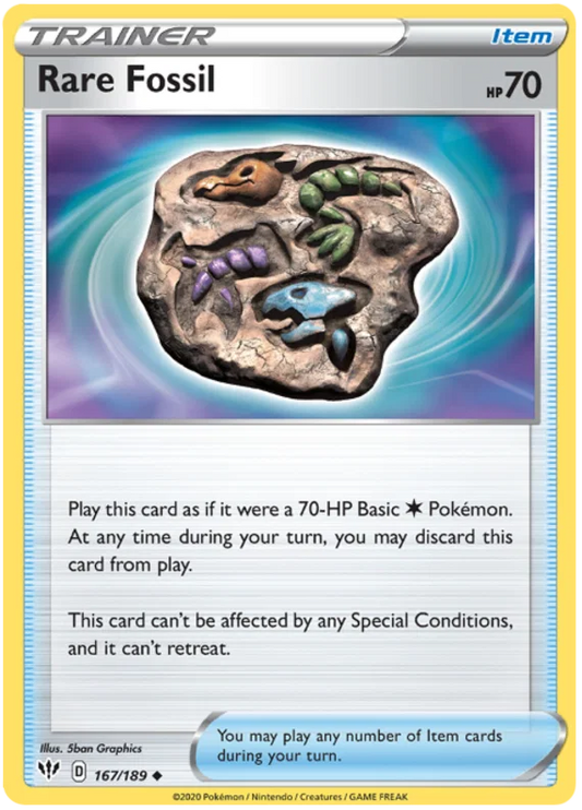 Rare Fossil (167/189) - Darkness Ablaze