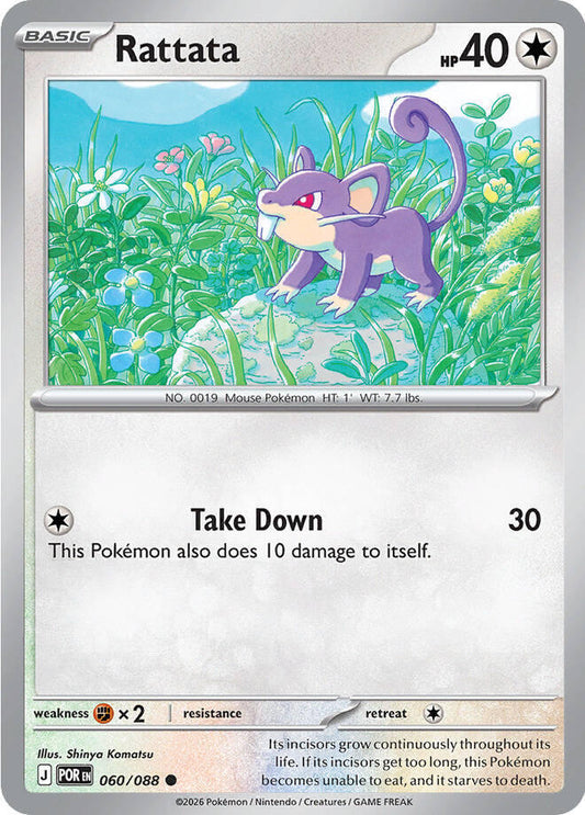 Rattata [Reverse Holo] (060/088) - Perfect Order