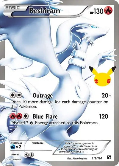 Reshiram (113/114) - Celebrations Classic Collection