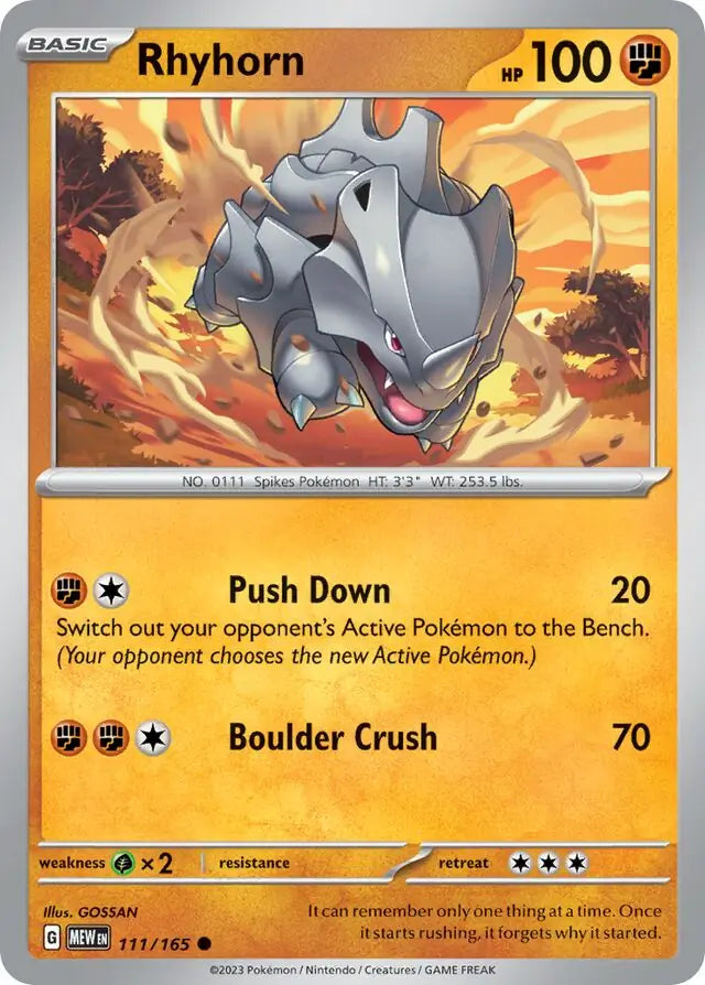 Rhyhorn (111/165) - 151