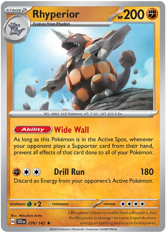 Rhyperior [Reverse Holo] (076/142) - Stellar Crown