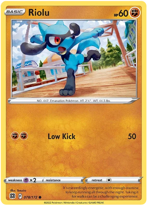 Riolu (078/172) - Brilliant Stars