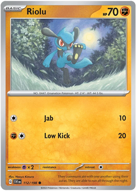 Riolu (112/198) - Scarlet & Violet