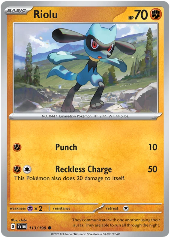 Riolu (113/198) - Scarlet & Violet