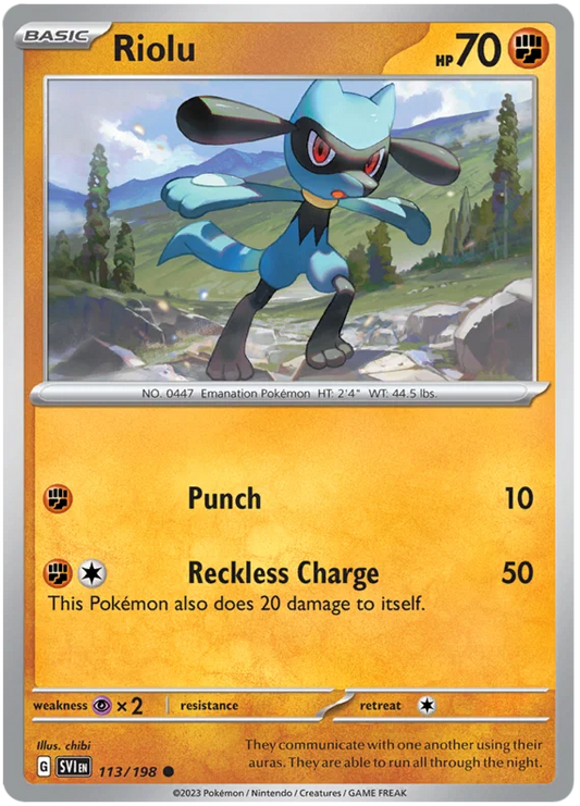 Riolu (113/198) - Scarlet & Violet
