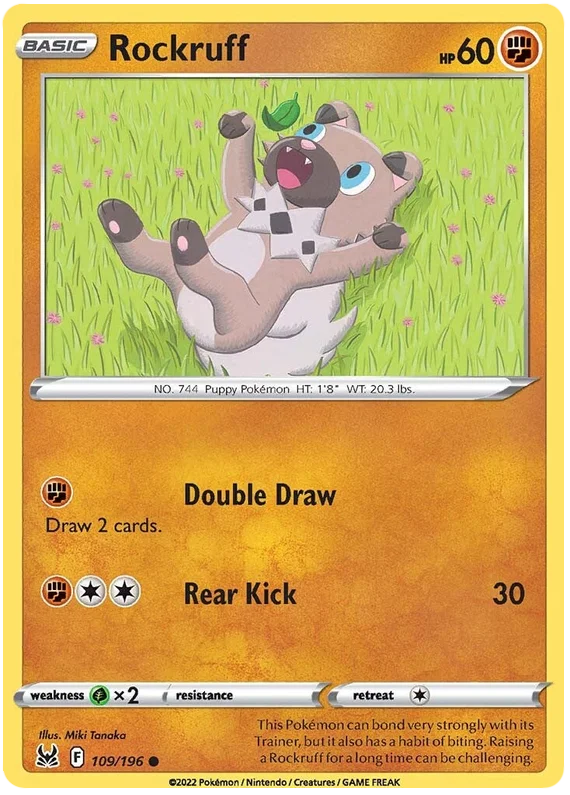 Rockruff [Reverse Holo] (109/196) - Lost Origin