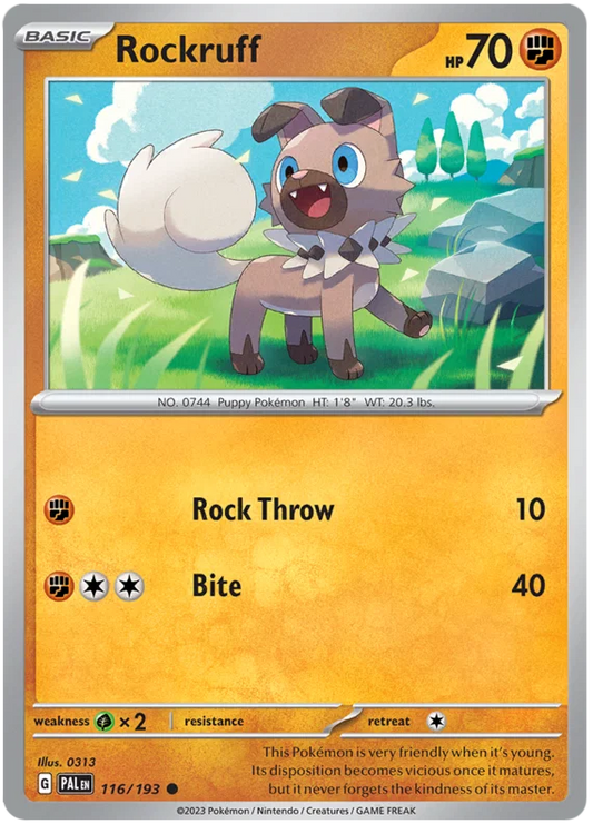Rockruff (116/193) - Paldea Evolved
