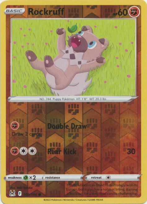Rockruff Reverse Holo (109/196) - Lost Origin
