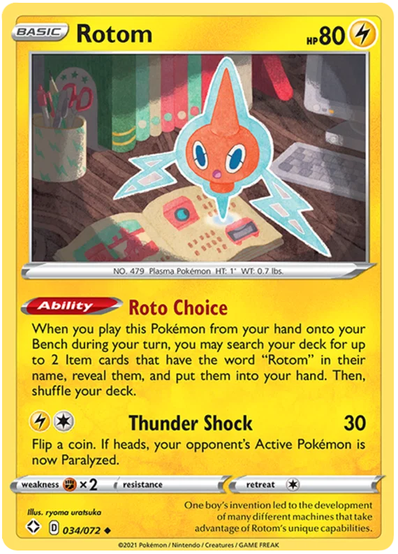 Rotom (034/072) - Shining Fates