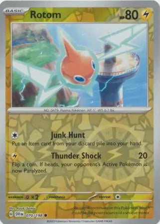 Rotom Reverse Holo (070/198) - Scarlet & Violet
