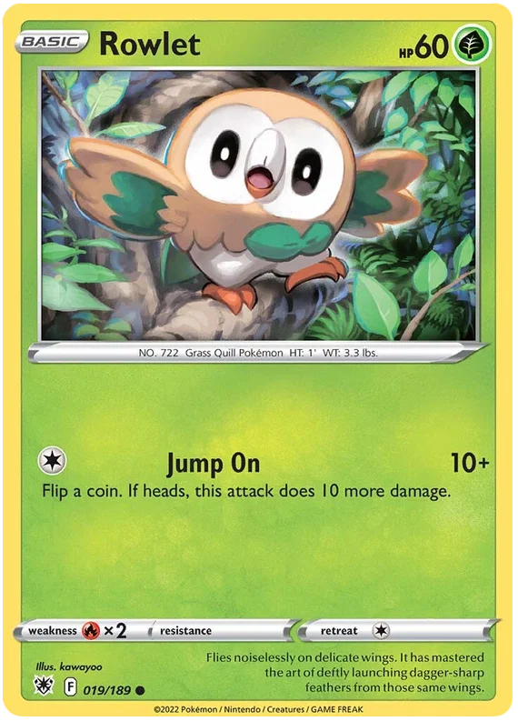 Rowlet [Reverse Holo] (019/189) - Astral Radiance