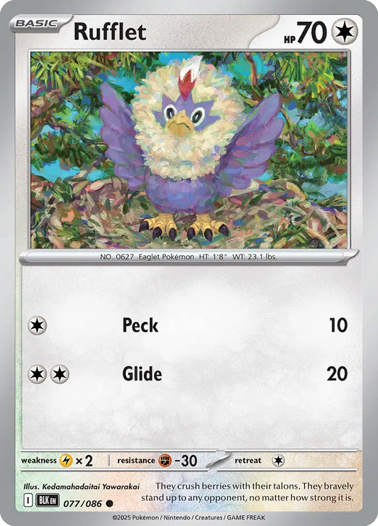 Rufflet (077/086) - Black Bolt
