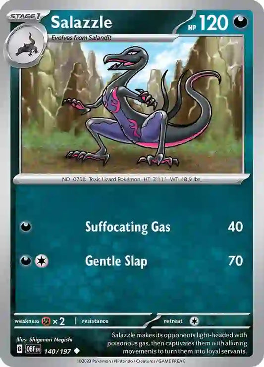 Salazzle (140/197) - Obsidian Flames