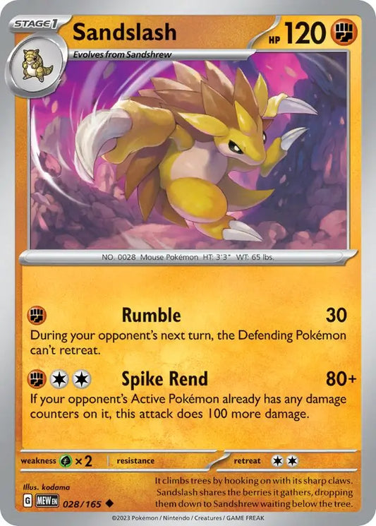 Sandslash (028/165) - 151
