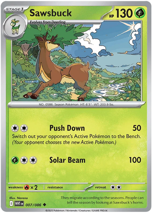 Sawsbuck (007/086) - White Flare