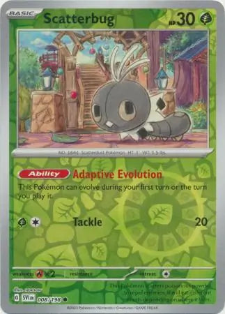Scatterbug Reverse Holo (008/198) - Scarlet & Violet